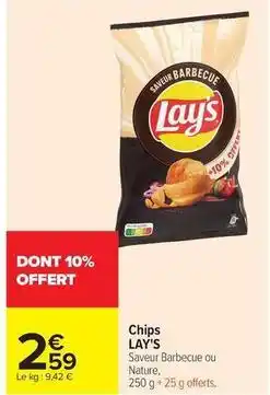 Carrefour Drive Lay's - chips offre