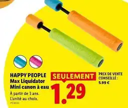 Lidl Canon - happy people max liquidator mini à eau offre