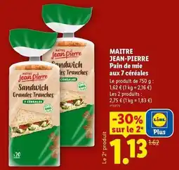 Lidl Lidl - pain de mie aux 7 céréales offre