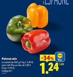 Lidl Mix - poivron offre