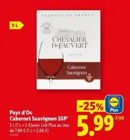 Lidl Lidl - pays d'oc cabernet sauvignon igp offre