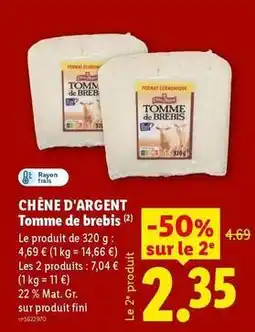 Lidl Fini - tomme de brebis offre