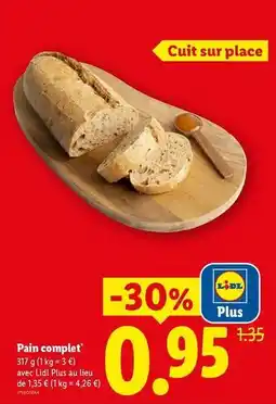 Lidl Complet - pain offre