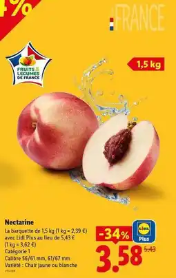 Lidl Lidl - nectarine offre