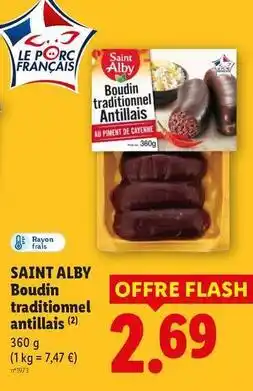 Lidl Flash - boudin traditionel antillais offre
