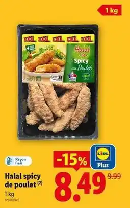 Lidl Lidl - halal spicy de poulet offre