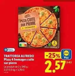 Lidl Lidl - pizza 4 fromages cuite sur pierre offre