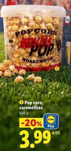 Lidl Hollywood - pop corn caramélisée offre