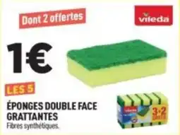 Centrakor vileda ÉPONGES DOUBLE FACE GRATANTES offre