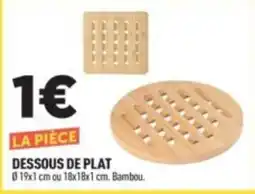 Centrakor Bambou DESSOUS DE PLAT offre