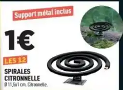 Centrakor SPIRALES CITRONNELLE offre
