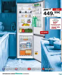 Gitem Hisense réfrigérateur combiné offre