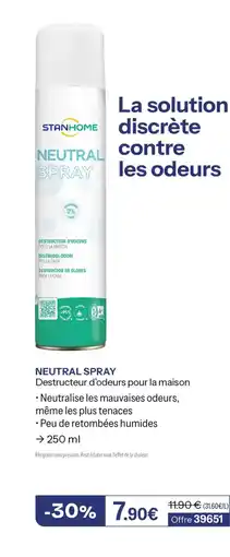 Stanhome Stanhome neutral spray offre