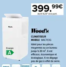 Gitem Wood's CLIMATISEUR MOBILE WAC703G offre