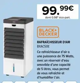 Gitem BLACK+DECKER RAFRAÎCHISSEUR D'AIR offre