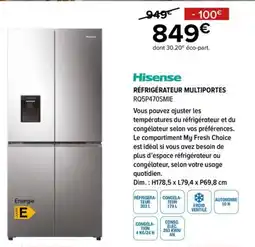 Gitem Hisense RÉFRIGÉRATEUR MULTIPOERTES offre