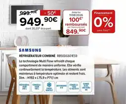 Gitem Samsung réfrigérateur combiné offre