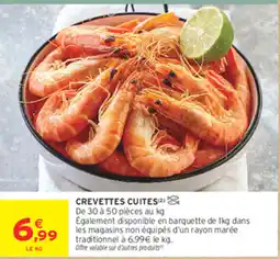 Intermarché Contact CREVETTES CUITES offre