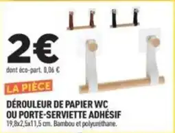 Centrakor DÉROULEUR DE PAPIER WC OU PORTE-SERVIETTE ADHÉSIF offre