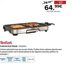 Gitem Tefal Plancha Électrique CB630D10 offre
