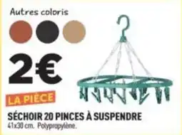 Centrakor SÉCHOIR 20 PINCES À SUSPENDRE offre