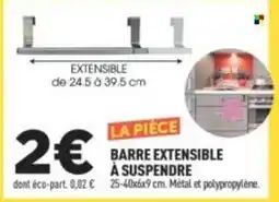 Centrakor LA PIÈCE BARRE EXTENSIBLE À SUSPENDRE offre