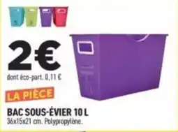 Centrakor BAC SOUS-ÉVIER offre
