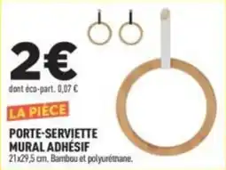 Centrakor LA PIÈCE PORTE-SERVIETTE MURAL ADHÉSIF offre
