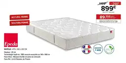 Gitem Epela MATELAS ATOLL 160 x 200 CM offre