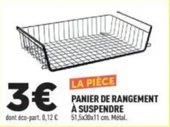 Centrakor PANIER DE RANGEMENT À SUSPENDRE offre