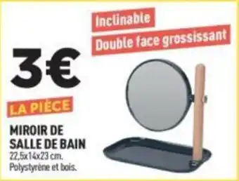 Centrakor MIROIR DE SALLE DE BAIN offre