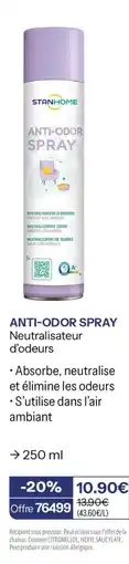 Stanhome STANHOME ANTI-ODOR SPRAY offre