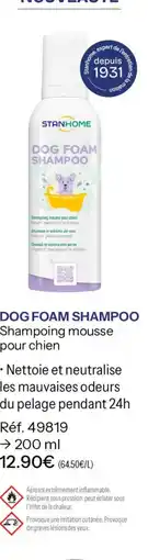 Stanhome STANHOME DOG FOAM SHAMPOO offre