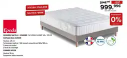 Gitem Epeda ENSEMBLE MATELAS + SOMMIER offre