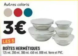 Centrakor BOÎTES HERMÉTIQUES offre