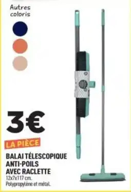 Centrakor BALAI TÉLÉSCOPIQUE ANTI-POILS AVEC RACLETTE offre
