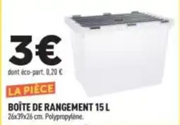 Centrakor BOÎTE DE RANGEMENT offre