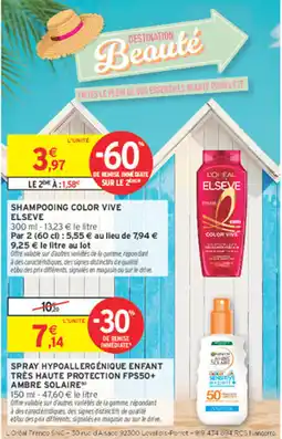 Intermarché Contact ELSEVE SHAMPOOING COLOR VIVE offre