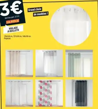 VOILAGE À OEILLETS
