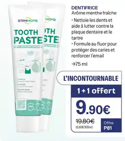 Stanhome STANHOME TOOTH PASTE offre