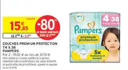 Intermarché Contact Pampers Couches Premium Protection offre