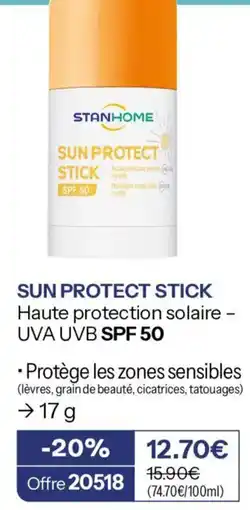 Stanhome STANHOME SUN PROTECT STICK offre