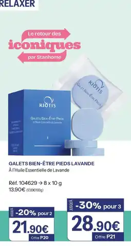 Stanhome Kiotis Galets Bien-être Pieds Lavande offre
