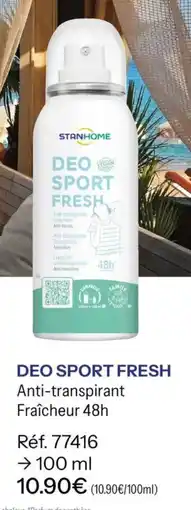 Stanhome Stanhome deo sport fresh offre