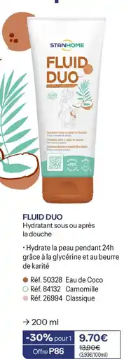 Stanhome Stanhome fluid duo offre