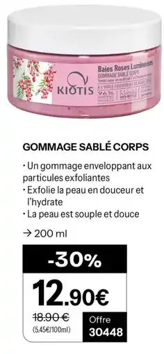 Stanhome KIOTIS GOMMAGE SABLÉ CORPS offre
