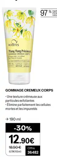 Stanhome Kiotis Ylang Ylang Précieux Gommage Crèmeux Corps offre