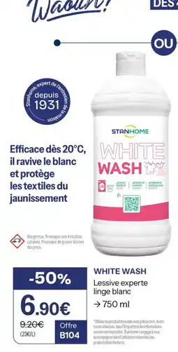 Stanhome Stanhome white wash offre