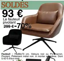 KREABEL Le fauteuil pivotant offre