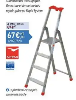 Loxam ALTRAD Stabilisateurs télescopiques offre